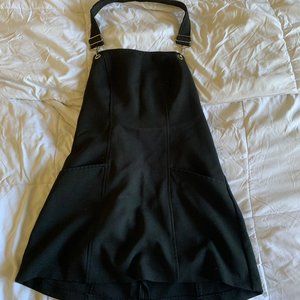 Black Short Overall Dress